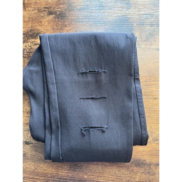 JVINI Size 1x High Waisted Stretch Ripped Skinny Distressed Pants Black EUC - Picture 10 of 11